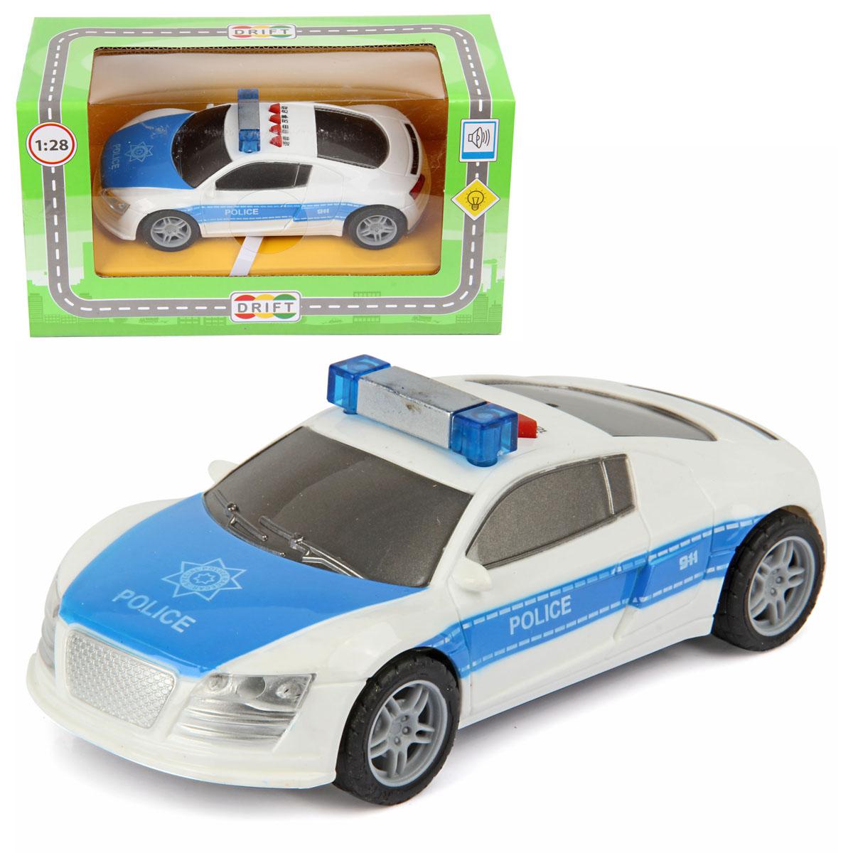 Машина спецтехника POLICE CAR LIGHT 1:28, со звуком и светом, фрикционная  Купить Оптом: Цена от 332.95 руб