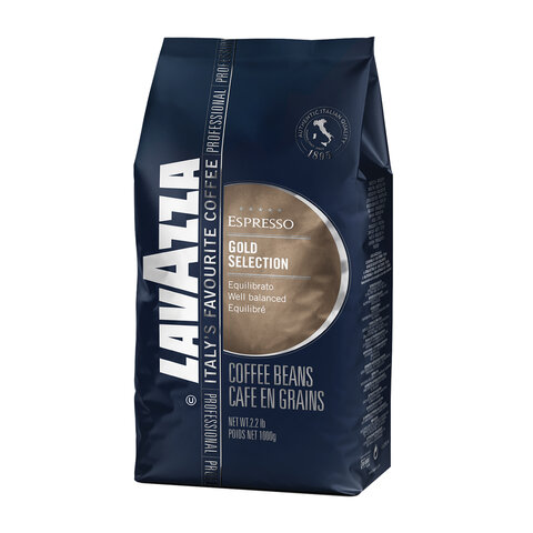 Кофе в зернах LAVAZZA "Gold Selection", 1000 г, вакуумная упаковка,
