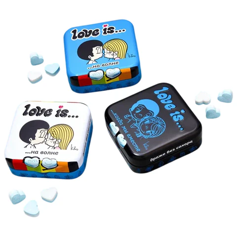 Драже освежающие в форме сердца LOVE IS, вкус мята, 20 г, 709242 Драже освежающие в форме сердца LOVE IS, вкус мята, 20 г, 709242