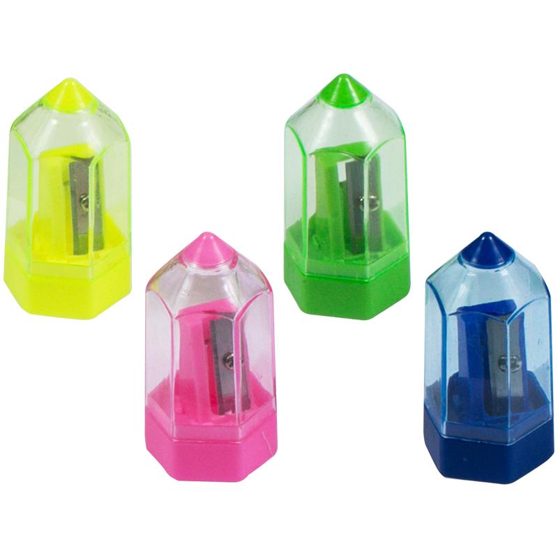 Точилка ArtSpace "Карандаш", 1 отверстие, контейнер, ассорти SH_19198 Точилка ArtSpace "Карандаш", 1 отверстие, контейнер, ассорти SH_19198