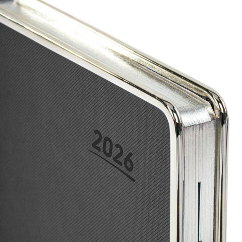 Ежедневник датированный 2026 А5 148х218 мм, GALANT "Infinity Silver",