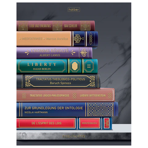 Тетрадь А5, 96 л., HATBER, скоба, клетка, Soft-touch ламинация, 3D-фольга, Тетрадь А5, 96 л., HATBER, скоба, клетка, Soft-touch ламинация, 3D-фольга,