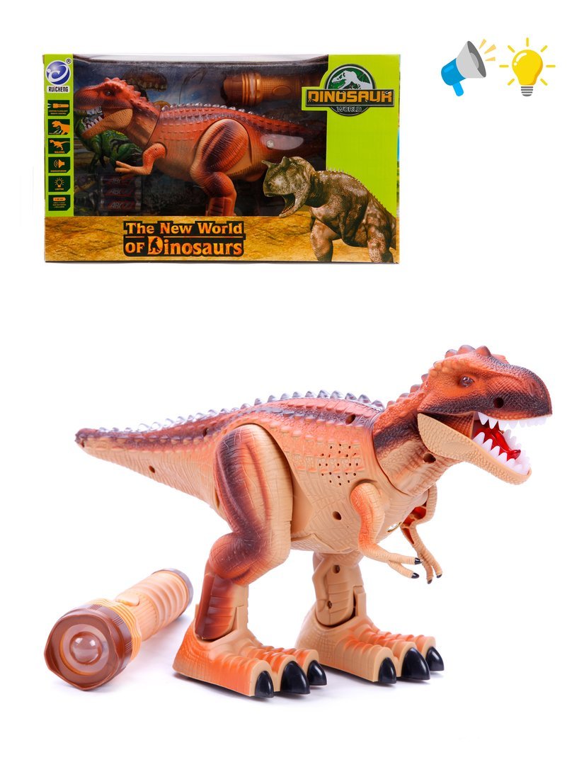 Динозавр на ИК управлении, 1 канал, свет, звук Динозавр на ИК управлении, 1 канал, свет, звук