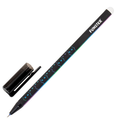 Ручка стираемая гелевая с принтом FUNSTER (ФАНСТЕР) "BLACK CAT", Ручка стираемая гелевая с принтом FUNSTER (ФАНСТЕР) "BLACK CAT",