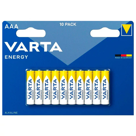 Батарейки алкалиновые "мизинчиковые" КОМПЛЕКТ 10 шт., VARTA ENERGY, Батарейки алкалиновые "мизинчиковые" КОМПЛЕКТ 10 шт., VARTA ENERGY,