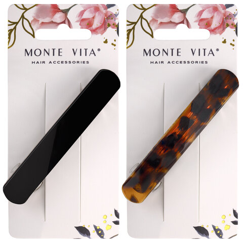 Заколка для волос 9 см, автомат, глянцевый, АССОРТИ, MONTE VITA (МОНТЕ ВИТА), Заколка для волос 9 см, автомат, глянцевый, АССОРТИ, MONTE VITA (МОНТЕ ВИТА),