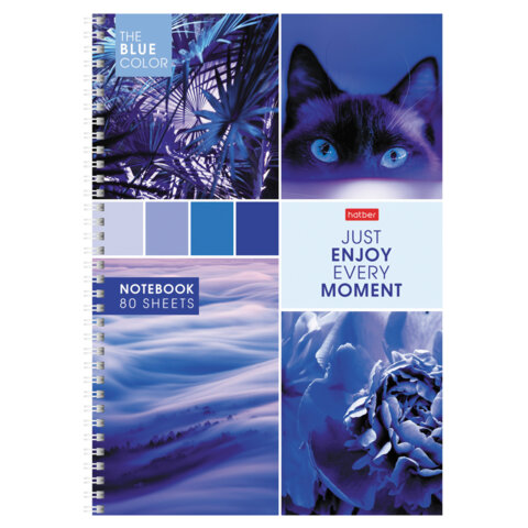 Тетрадь А4 80 л., HATBER, гребень, клетка, обложка картон, "Калейдоскоп Тетрадь А4 80 л., HATBER, гребень, клетка, обложка картон, "Калейдоскоп