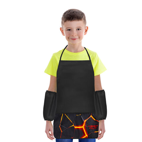 Фартук с нарукавниками для уроков труда BRAUBERG, 3 кармана, 46x54 см, Фартук с нарукавниками для уроков труда BRAUBERG, 3 кармана, 46x54 см,