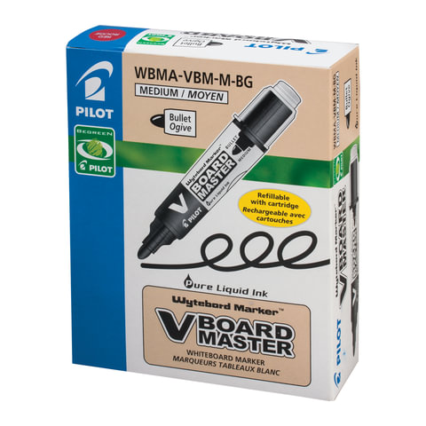 Маркер для доски PILOT "V-BOARD MASTER", КРАСНЫЙ, круглый наконечник, Маркер для доски PILOT "V-BOARD MASTER", КРАСНЫЙ, круглый наконечник,