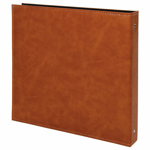 Фотоальбом BRAUBERG "Premium Brown" 20 магнитных листов 30х32 см, под