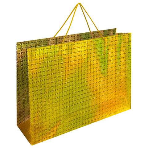 Пакет подарочный (1 шт.) 53x16x38 см, "BIG SIZE", голография, ассорти