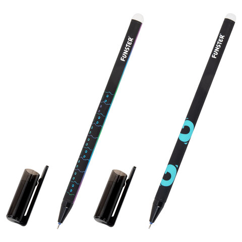 Ручка стираемая гелевая с принтом FUNSTER (ФАНСТЕР) "BLACK CAT", Ручка стираемая гелевая с принтом FUNSTER (ФАНСТЕР) "BLACK CAT",