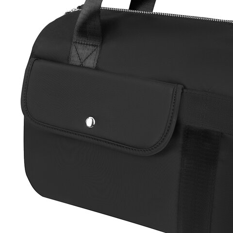 Сумка дорожная HEIKKI HANDY (ХЕЙКИ), карман на молнии, багажная лента, черная, Сумка дорожная HEIKKI HANDY (ХЕЙКИ), карман на молнии, багажная лента, черная,