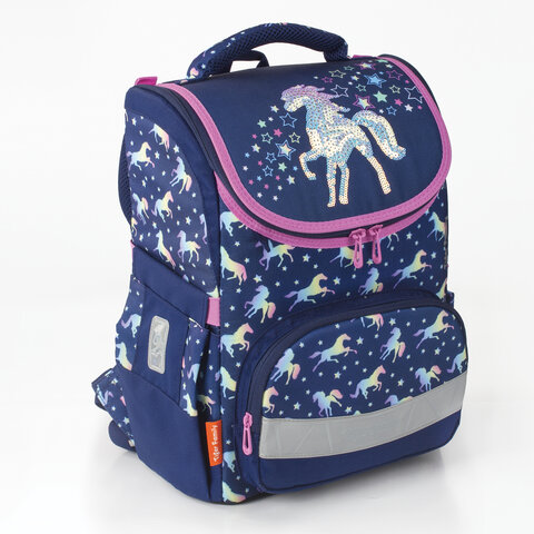 Ранец TIGER FAMILY для начальной школы, Earnest, "Rainbow Horse",