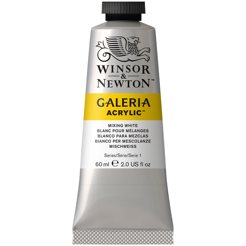 Краски акриловые Winsor&Newton "Galeria", 60 мл, туба, белый смешанный Краски акриловые Winsor&Newton "Galeria", 60 мл, туба, белый смешанный