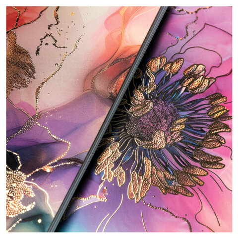 Тетрадь А4 96 л., HATBER, гребень, клетка, матовая ламинация, 3D-фольга, Тетрадь А4 96 л., HATBER, гребень, клетка, матовая ламинация, 3D-фольга,