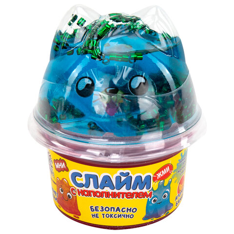 Слайм (лизун) с наполнителем, 200 г, ассорти 5 видов, JOLLY JOT (ДЖОЛЛИ ДЖОТ),
