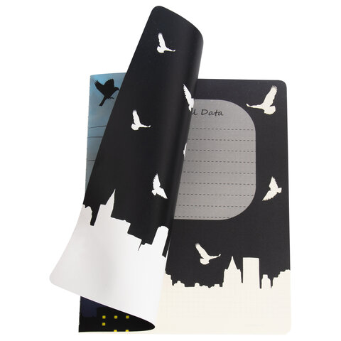 Тетрадь 60 л. в клетку обложка SoftTouch, бежевая бумага 70 г/м2, сшивка, В5