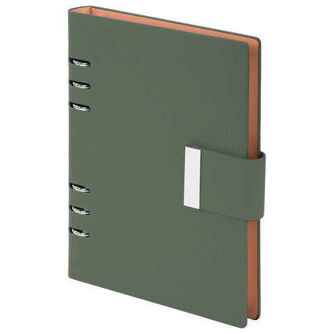 Ежедневник на кольцах в наборе с ручкой А5, 165x229 мм, BRAUBERG