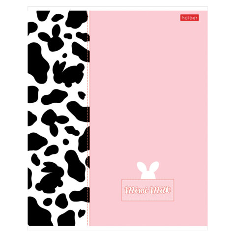 Тетрадь А5 48 л., HATBER скоба, клетка, матовая ламинация, "Mimimilk" Тетрадь А5 48 л., HATBER скоба, клетка, матовая ламинация, "Mimimilk"