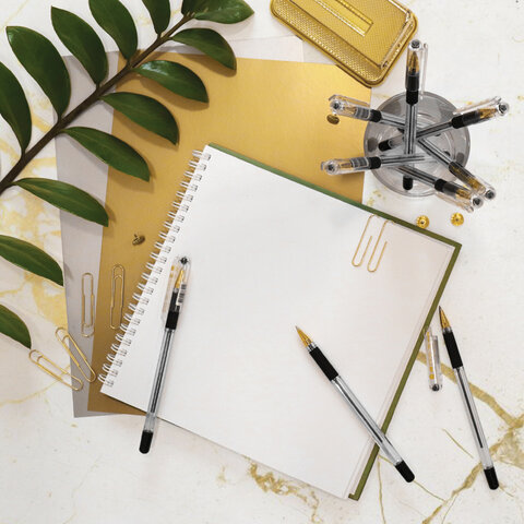 Ручка шариковая масляная с грипом MUNHWA "MC Gold", ЧЕРНАЯ, корпус Ручка шариковая масляная с грипом MUNHWA "MC Gold", ЧЕРНАЯ, корпус