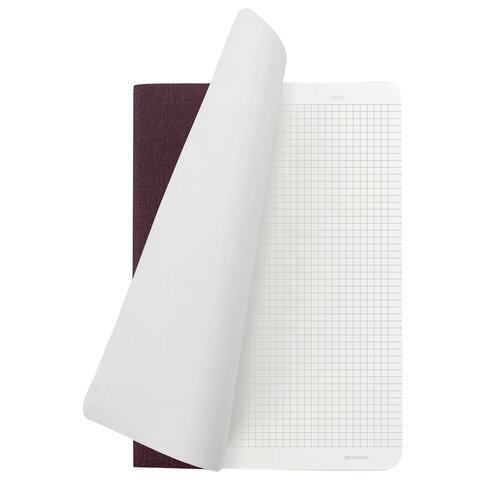 Тетрадь 48 л. в клетку обложка кожзам под рогожку, сшивка, A5 (147х210мм), Тетрадь 48 л. в клетку обложка кожзам под рогожку, сшивка, A5 (147х210мм),