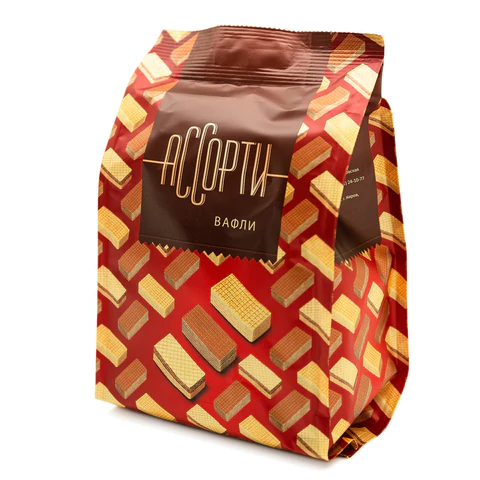 Вафли CONFASHION, ассорти вкусов: крем-брюле, кофе с молоком, халва, 250 г,