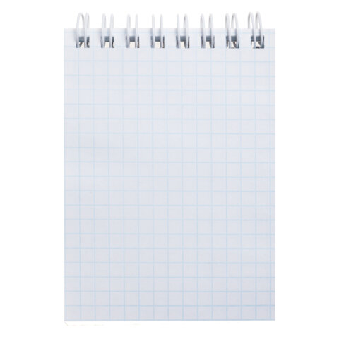 Блокнот МАЛЫЙ ФОРМАТ А7, 80 л., гребень, обложка пластик, клетка, HATBER, Блокнот МАЛЫЙ ФОРМАТ А7, 80 л., гребень, обложка пластик, клетка, HATBER,