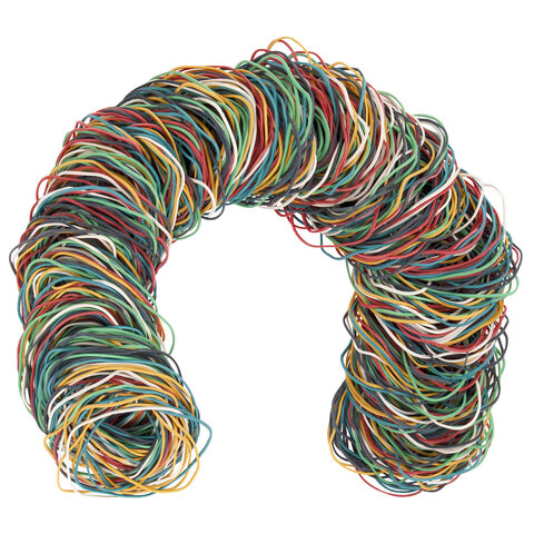 Резинки банковские универсальные диаметром 60 мм, BRAUBERG 500 г, цветные, Резинки банковские универсальные диаметром 60 мм, BRAUBERG 500 г, цветные,