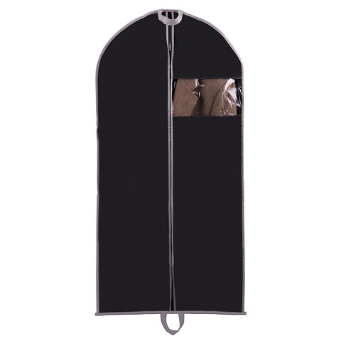 Чехол для одежды на молнии с ручками дорожный 60х120 см, черный, SHAMAANI Чехол для одежды на молнии с ручками дорожный 60х120 см, черный, SHAMAANI