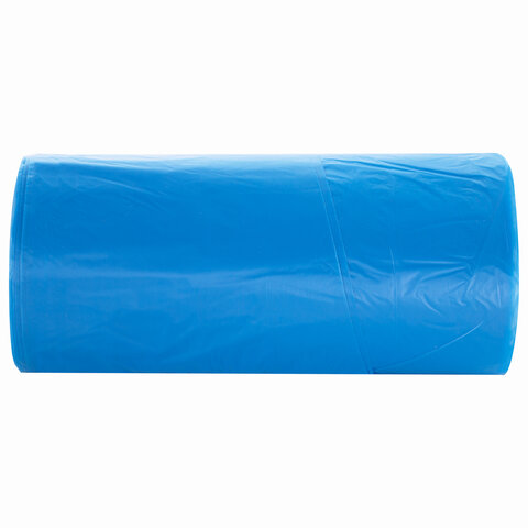 Мешки для мусора с ручками LAIMA ULTRA 35 л, синие, 30 шт., прочные, ПНД 8,5