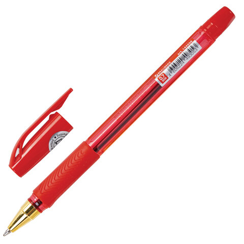 Ручка шариковая BRAUBERG BP-GT GLD RED, КРАСНАЯ, корпус тонированный, пишущий Ручка шариковая BRAUBERG BP-GT GLD RED, КРАСНАЯ, корпус тонированный, пишущий