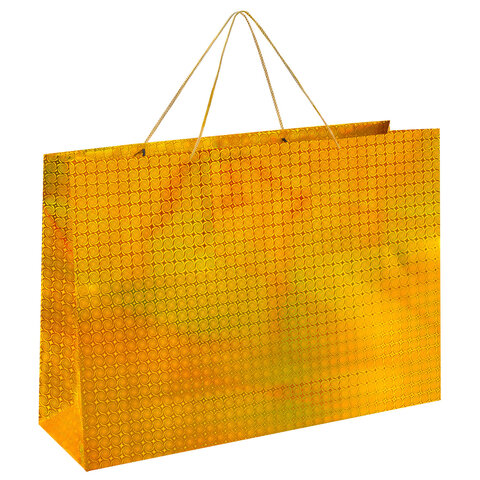 Пакет подарочный (1 шт.) 70x16x50 см, "BIG SIZE", голография, ассорти
