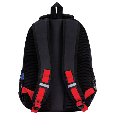 Рюкзак BRAUBERG FORCE, 2 отделения, 5 карманов, "Bright red", 39х28х17