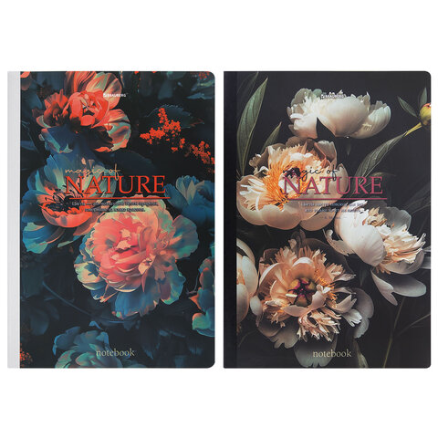 Тетрадь А4 96 л. BRAUBERG, на сшивке с корешком, клетка, обложка картон, Тетрадь А4 96 л. BRAUBERG, на сшивке с корешком, клетка, обложка картон,