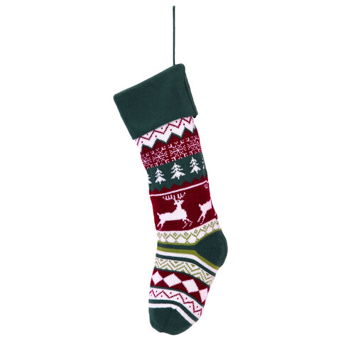 Носок новогодний для подарков, 23х2х54 см, "Волшебство в носке",