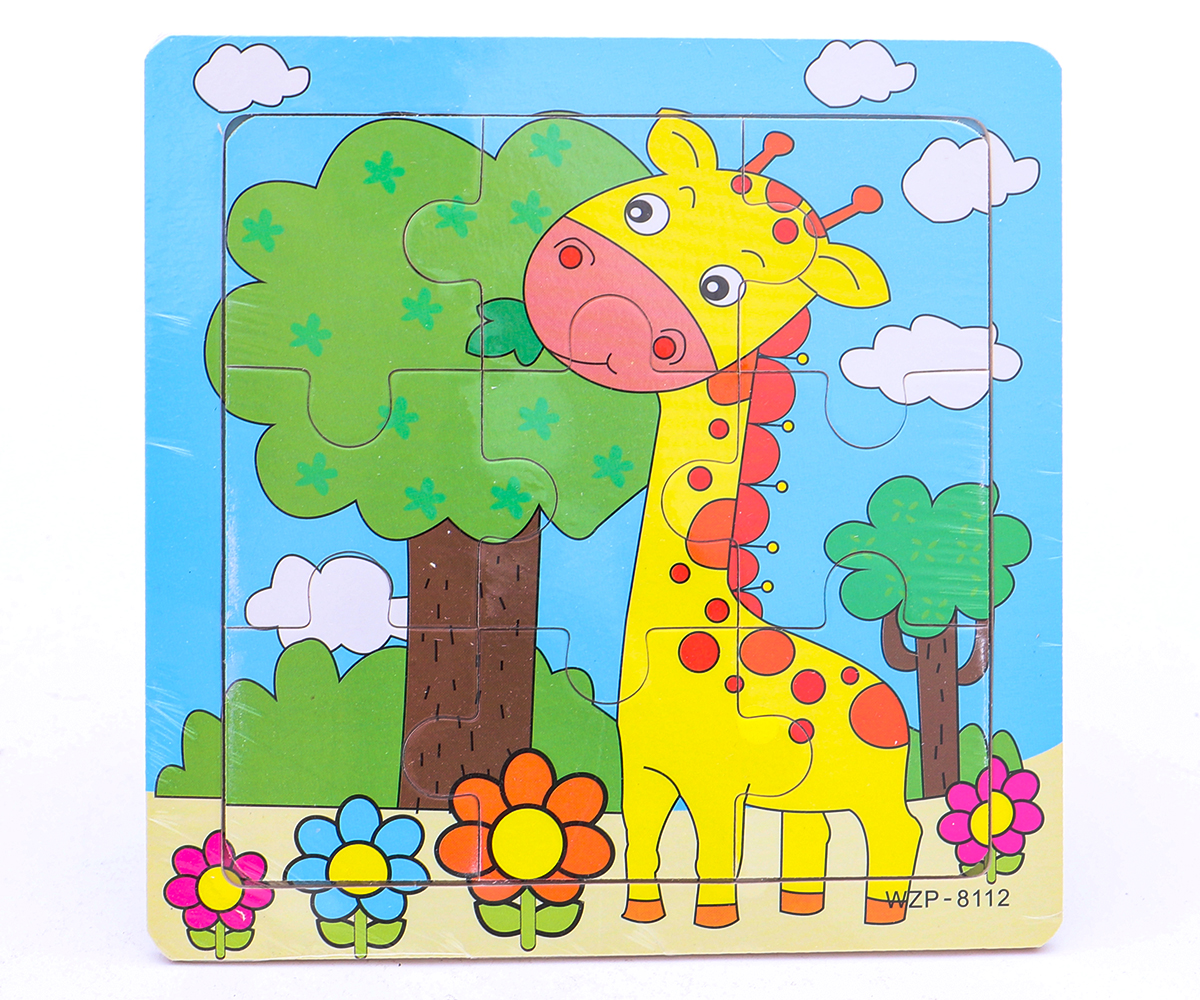 Деревянный арт пазл Жираф
