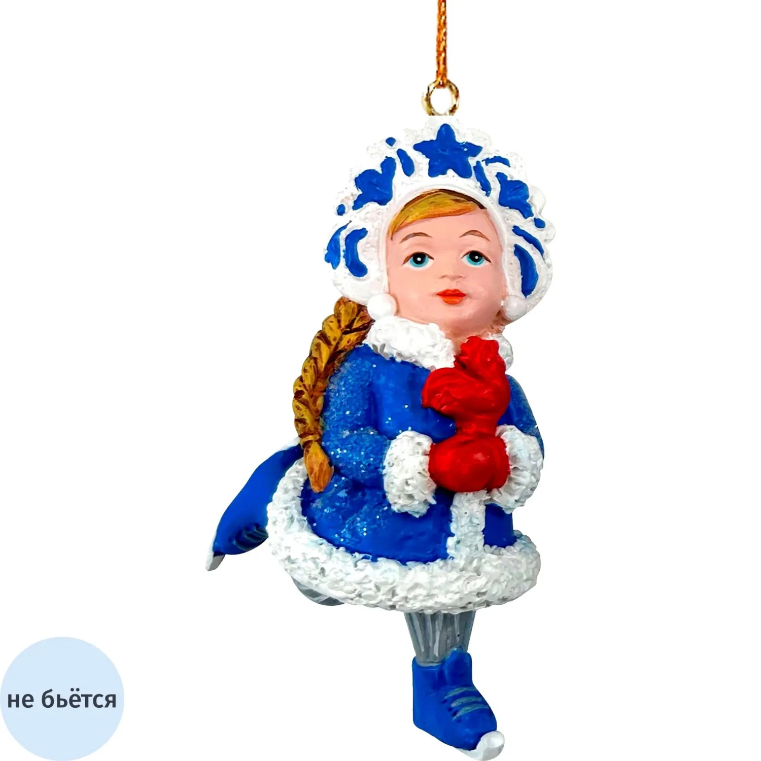 Игрушка Украшение НГ подвесное из полирезины / 4,5x9,5x4,5см арт.95528 Игрушка Украшение НГ подвесное из полирезины / 4,5x9,5x4,5см арт.95528