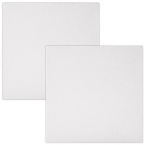 Холсты на подрамнике, набор 2 штуки, BRAUBERG ART BASIC, 20х20 см, 280 г/м2, Холсты на подрамнике, набор 2 штуки, BRAUBERG ART BASIC, 20х20 см, 280 г/м2,