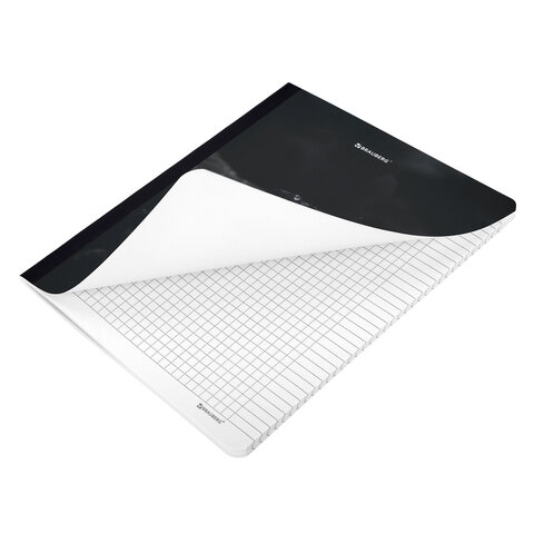 Тетрадь А5 96 л. BRAUBERG, на сшивке с корешком, клетка, обложка картон,