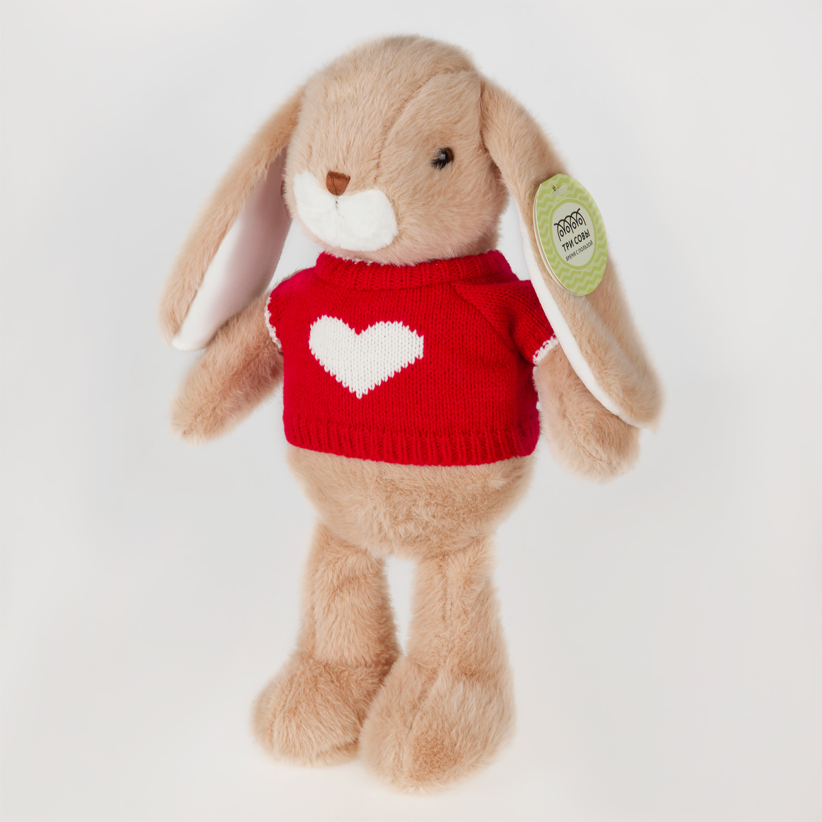 Мягкая игрушка ТРИ СОВЫ "Зайка в свитере", 25см