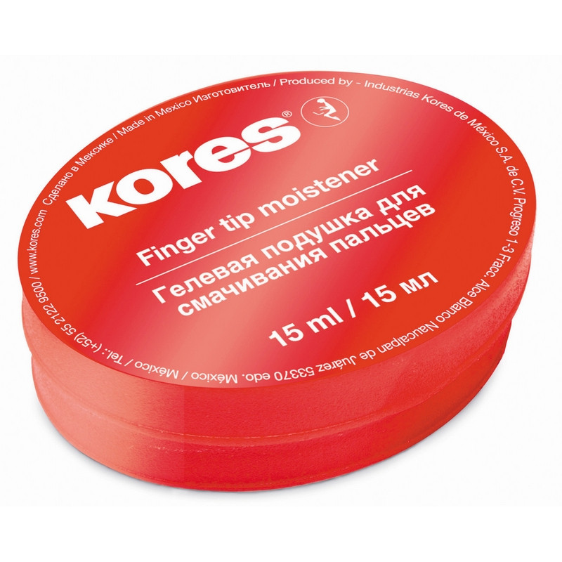Подушка для смачивания пальцев гелевая KORES 15мл '32616 штр. 9023800326102, Подушка для смачивания пальцев гелевая KORES 15мл '32616 штр. 9023800326102,