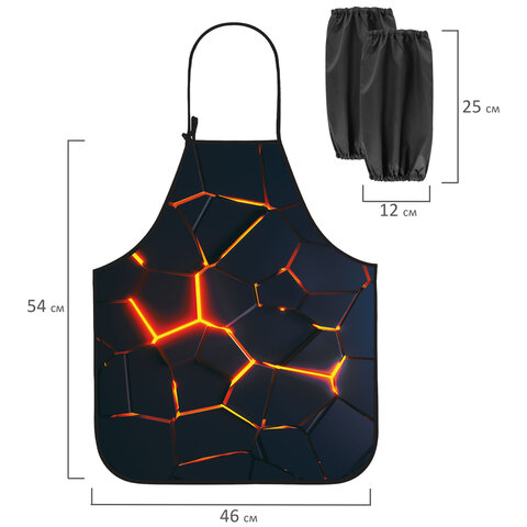 Фартук с нарукавниками для уроков труда ЮНЛАНДИЯ, регулировка по росту, 46х54 Фартук с нарукавниками для уроков труда ЮНЛАНДИЯ, регулировка по росту, 46х54