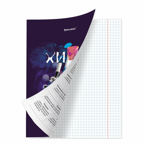 Тетрадь предметная со справочным материалом ORIGINAL 48 л., TWIN лак, ХИМИЯ,