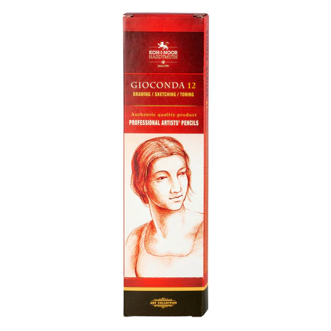 Карандаш угольный KOH-I-NOOR, 1 шт., "Gioconda" EXTRA, белый, HB, Карандаш угольный KOH-I-NOOR, 1 шт., "Gioconda" EXTRA, белый, HB,