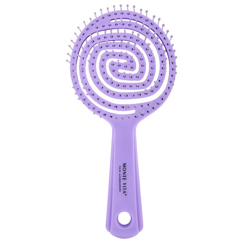 Расческа для волос массажная 17,5х8 см, цвета АССОРТИ, MONTE VITA (МОНТЕ ВИТА),