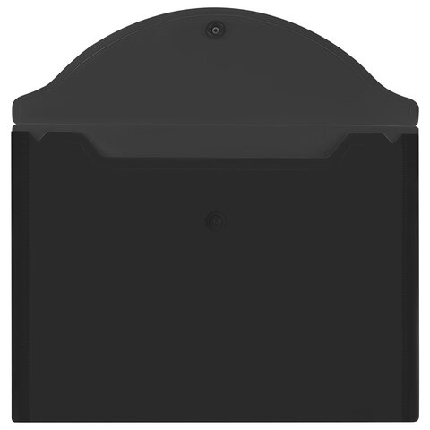 Папка-конверт с кнопкой прозрачная МАЛОГО ФОРМАТА, А5, BRAUBERG