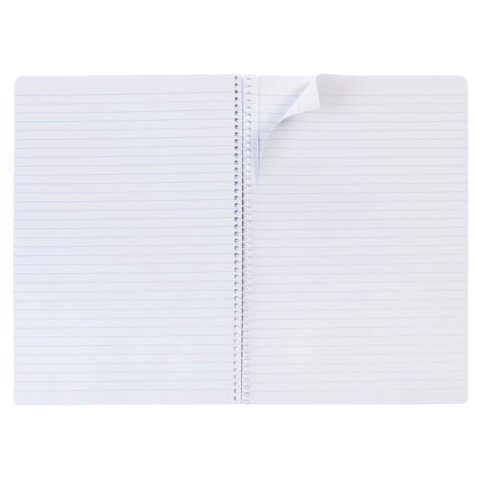 Тетрадь А4 96 л., HATBER, спираль, линия, матовая ламинация, тиснение,