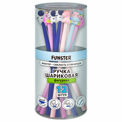 Ручка фигурная силиконовая шариковая FUNSTER (ФАНСТЕР) "SILICONE MIX", Ручка фигурная силиконовая шариковая FUNSTER (ФАНСТЕР) "SILICONE MIX",