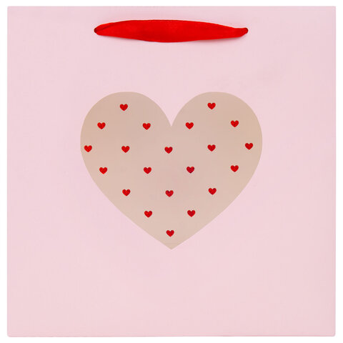 Пакет подарочный КОМПЛЕКТ 3 штуки, 20х8х20 см,"With LOVE", с